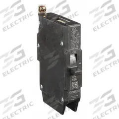 GE Molded Case Circuit Breaker: 15 A Amps, 14kA at 277V AC, Fixed, Lug, Any (MPN TEY115). Key specifications — Series: TEY; Max. AIR Rating: 14kA at 277V AC; Instantaneous Trip: Fixed; Terminal Connection: Lug; Phase Connection: Any.