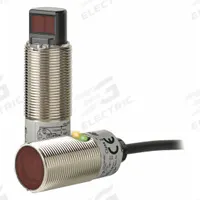 OMRON Photoelectric Sensor: M18 Threaded, Built-in Connector, 4 - Pin M12 Connector, 10-30V DC, PNP (MPN E3FB-RP21). Key specifications — attr211355: OMRON; attr1075361: 10-30V DC; attr1114840: M18 Threaded.