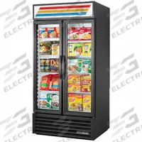 TRUE REFRIGERATION Freezer Merchandiser: 78 5/8 in x 39 1/2 in x 29 7/8 in, Black, Swing, 8 Shelves (MPN GDM-35F-HC~TSL01). Key specifications — attr1277723: TRUE REFRIGERATION; attr1277683: R-290; attr1277688: Swing; attr1277691: No; attr1277694: Black; attr1280729: GDM.