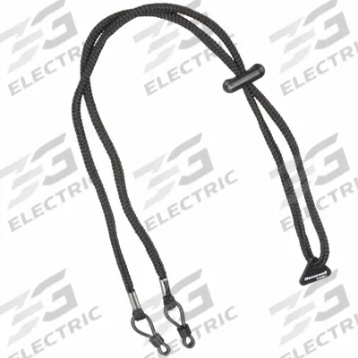 UVEX BY PIP Eyewear Retainer: Logo, 27 1/2 in Overall Lg, Black - Lanyards for Standard Safety Glasses