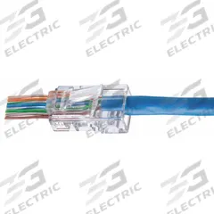 IDEAL Modular Plug: Modular Plug RJ45, Stranded, 5e Cable Category, Pass-Through, 50pk Pack Size, 50 (MPN 85-371). Key specifications — Brand: IDEAL; Color: Clear; Compatible Cable Shape: Round; Compatible Wire Solid/Stranded: Stranded; _Pack Size: 50pk.