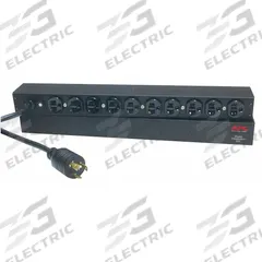 APC BY SCHNEIDER ELECTRIC Power Distribution Unit: 120V AC, 10 Outlets, NEMA 5-20R, Non-Metered, Std (MPN AP9564). Key specifications — Plug Type: NEMA L5-20P; Brand: APC BY SCHNEIDER ELECTRIC; Maximum Input Voltage: 120V AC; Receptacle Type: NEMA 5-20R; Mounting Location: Horizontal Rack; Facing: Front.