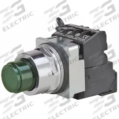 SIEMENS Illuminated Push Button: Illuminated, Extended Profile, Non-Metallic, 30 mm, 1NO/1NC (MPN 52PT6D3AB). Key specifications — Brand: SIEMENS; Action: Momentary; Series: Class 52; Push Button Material Type: Non-Metallic.