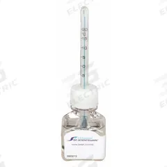 FRIO-TEMP Bottle Thermometer: -5°C to 20°C, +/-0.5°C, 30 mL Bottle Volume, Enviro-Safe® Liquid (MPN B61004-0400). Key specifications — Bottle Fill Medium: Enviro-Safe® Liquid; Temperature Units: Celsius; Accuracy: +/-0.5°C; Brand: FRIO-TEMP.