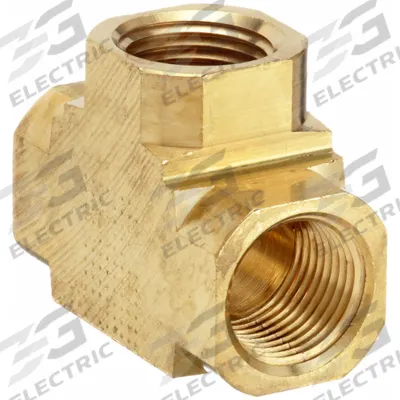 PARKER Metal Pipe Tee: Tee, 3/4 in x 3/4 in x 3/4 in, 1,000 psi, 2 17/64 in Lg - Threaded High-Pressure Pipe Fittings