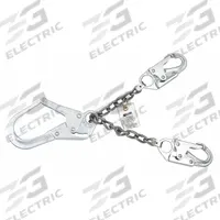 MILLER BY PIP Positioning Lanyard: Steel Rebar Hook, Steel Snap Hook, 24 in Lg, 310 lb Capacity (MPN T8221-Z7/). Key specifications — Color: Silver; Brand: MILLER BY PIP; Adjustable Length: No.