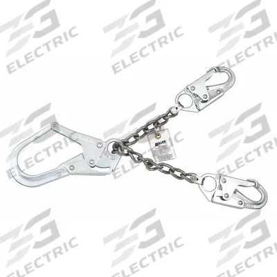 MILLER BY PIP Positioning Lanyard: Steel Rebar Hook, Steel Snap Hook, 24 in Lg - Positioning & Restraint Lanyards