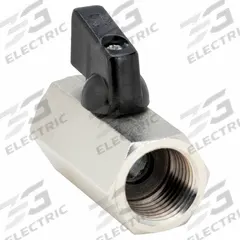 APPROVED VENDOR Manual Two-Way Ball Valve: 1/2 in, Nickel-Plated Brass, Straight, FNPT x FNPT, Wedge (MPN G-DCBV-50). Key specifications — Brand: APPROVED VENDOR; Handle: Wedge.