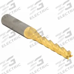 CLEVELAND Square End Mill: High Speed Steel, TiN Coated, 4 Flute, 7/16" Mill Dia, 2-3/4" LOC (MPN C33446)
