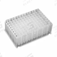 MTC BIO Deep-Well Well Plate: Non-Sterile, 96 Wells, 2.3 mL, 8.2 mm Dia, RNase/DNase Free, Square (MPN D3096-45). Key specifications — Brand: MTC BIO; Body Color: Colorless; RNase/DNase Free: Yes; Well Shape: Square; Material: Polypropylene.