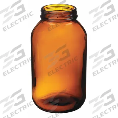 APPROVED VENDOR Bottle: 500 mL, 53-400 mm, Amber - Amber Wide Mouth Glass Lab Bottles