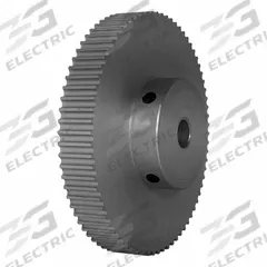 DAYTON Timing Pulley: Modified Curvilinear, Fixed, For GT Timing Belt Section, For 6 mm Belt Wd (MPN 74-3P06-6A4). Key specifications — Brand: DAYTON; Finish: Clear Anodized; For Belt Series: Powerhouse®.