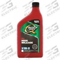 QUAKER STATE Engine Oil: Synthetic Blend, 1 qt Size, Bottle, 10W-30, High Mileage (MPN 550043280). Key specifications — SAE Grade: 10W-30; Brand: QUAKER STATE; Compatible Engine Type: Gasoline Engines; Oil Series: High Mileage.