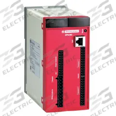 SCHNEIDER Safety Controller: 24 V DC Rating, 16 Inputs, 4NO, DIN Rail (MPN XPSMC16Z). Key specifications — Brand: SCHNEIDER; Safety Output Ratings: 1.5 A @ 24V DC.