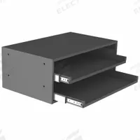 Sliding Drawer Cabinet Frame: 20 3/8 in x 12 5/8 in x 8 1/8 in, For 2 Drawers, Gray, Bearing (MPN 309B-95). Key specifications — Cabinet Color: Gray; Stackable: Yes; Brand: DURHAM MFG.