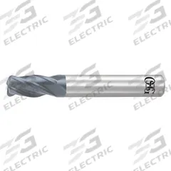 OSG Corner Radius End Mill: Carbide, WXL Coated, 4 Flute, 7/64" Mill Dia, 3/8" LOC, 0.01" Rad (MPN 36700411)
