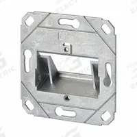 METZ CONNECT Wall Outlet: UP0, GD-Zn (Zinc Die-Cast), Individual Keystone Modules, 2 Ports (MPN 130B20D21200KE). Key specifications — Housing Material: GD-Zn (Zinc Die-Cast); Includes Connector: Unequipped; Mounting Type: UP0; Product Type: Wall Outlet; Connector Color: Metallike; Connection Type: Individual Keystone Modules.
