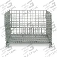 NASHVILLE WIRE Collapsible Bulk Container: 5 cu ft, 20 in x 32 in x 21 in, Lid Not Included, Silver (MPN JR1). Key specifications — Brand: NASHVILLE WIRE; Stackable: Stacking Capable; Shape: Rectangular; Runner Location: None; Fork Entry: 4-Way Entry; Container Wall Type: Vented; Mobility: Stationary; Collapsible: Collapsible.