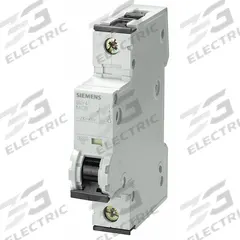 SIEMENS IEC Supplementary Protector: 0.5 A Amps, 72V DC, 10kA at 230/400V AC, Screw Clamp, 5SY4, D (MPN 5SY41058). Key specifications — Brand: SIEMENS; Terminal Connection: Screw Clamp; DC Voltage Rating: 72V DC; Max. AIR Rating: 10kA at 230/400V AC; Series: 5SY4; AC Voltage Rating: 230/400V AC; Curve Type: D.