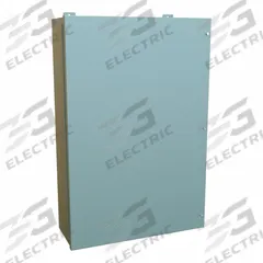 HAMMOND Enclosure: Steel, 36 in x 24 in x 9 in, NEMA 12, w/Panel, Solid Cover, Hinged (MPN 1418JL9). Key specifications — Brand: HAMMOND; Closure Method: Screws; Knockouts: Not Included.