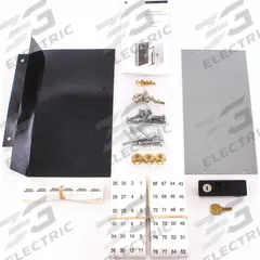 GE Installation Kit: For GE Pro-Stock A-Series Panelboards, 9.25 in Wd, 16.75 in Lg (MPN PROCARE). Key specifications — attr217854: Installation Kit; attr196352: GE Pro-Stock A-Series Panelboards; attr196357: (5) MLA1 Filler Plates; attr211155: GE.