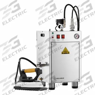 RELIABLE Professional Ironing Station: 2,000 W Watt @ 120V, 4.5 L Water Capacity - Irons