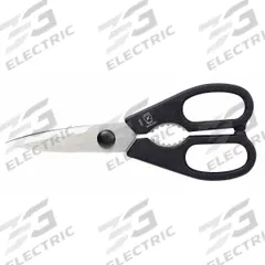 MERCER CUTLERY Kitchen Shears: Ambidextrous, Straight Handle, 8 in Overall Lg, 2 3/8 in Lg of Cut (MPN M33042P). Key specifications — Adjustable: No; Brand: MERCER CUTLERY; Handle Style: Straight; Left/Right Hand: Ambidextrous; NSF Certified: Yes.