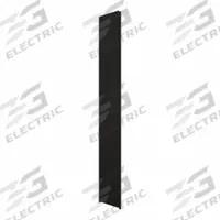 HADRIAN Screen Support: Stainless Steel, Powder-Coated, Black, 69 in Ht, 5 in Wd, 1 1/4 in Thick (MPN 544005-510). Key specifications — Door Swing: Right Hand In/Left Hand Out; Brand: HADRIAN; Color: Black; Finish/Texture: Powder-Coated.