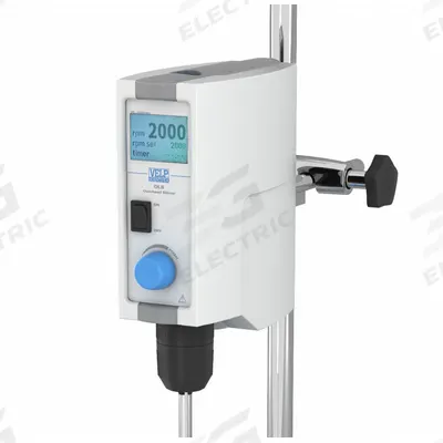 VELP SCIENTIFIC Overhead Stirrer: 2,000 RPM Max Speed, 40 N-cm, 25,000 cps Max Viscosity - Low-Torque Overhead Stirrers
