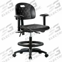 Ergonomic Chair: Polyurethane, Arms Included, Ht Range 19 3/4 in to 27 1/2 in, 18 in Seat Wd, Adj (MPN BR-HPMBCH-RG-T1-A1-BF-RC-BLK). Key specifications — Foot Support: Yes; Back Tilt Backward: 13.5°; Back Tilt Forward: 10.5°; Base Material: Nylon; Brand: APPROVED VENDOR; Product Type: Ergonomic Chair; ESD-Safe: Not ESD Safe; Seat Tilt Backward: 3°.