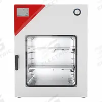 BINDER Laboratory Oven: Vacuum, 4.2 cu ft Capacity, 110°C Max Temp, 1.6 kW Watt, 4.2 cu ft Volume (MPN 9630-0015). Key specifications — attr1027177: 100/120V; attr1027180: BINDER; attr1027171: +9°C Above Ambient Temperature to +110°C; attr1027172: +/-2.9°C @ 100°C.