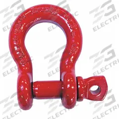 CROSBY Anchor Shackle: Anchor Shackle, 34,000 lb Working Load Limit, 2 3/8 in Wd Between Eyes, Red (MPN 1018623). Key specifications — Body Color: Silver; Brand: CROSBY.