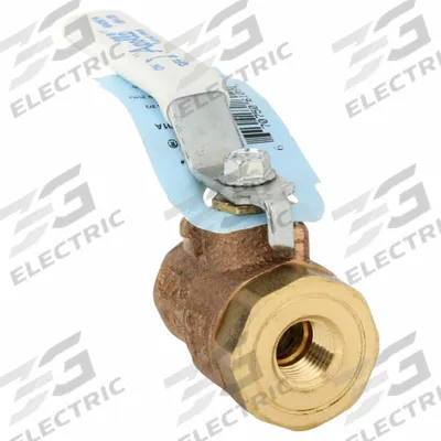 APOLLO Manual Two-Way Ball Valve: 1/4 in Size, Brass/Bronze, Straight, FNPT x FNPT - Bronze Ball Valves
