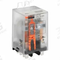 DAYTON Flange Mount Relay: Surface (Side Flange) Mounted, 24V DC, DPDT, 8 Pins/Terminals (MPN 5YR14). Key specifications — Brand: DAYTON; Mounting Style: Side Flange; Electrical Connection: Plug-In Terminal; Manufacturer Part Number: 5YR14; Series: Dayton.