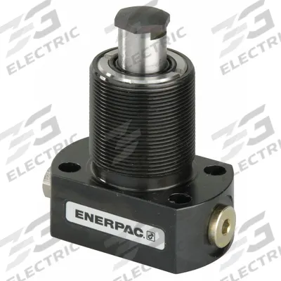 ENERPAC Hydraulic Work Support: 2,500 lbf Max. Support Force, 3/8 in Stroke Lg - Lower Flange Mount Work Supports