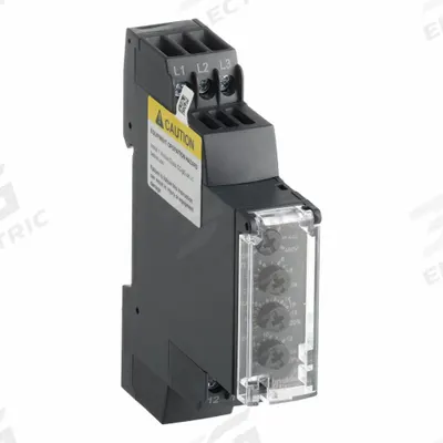 SCHNEIDER Phase Monitor Relay: DIN-Rail Mounted, 5 A Current Rating - DIN-Rail Mounted Relays
