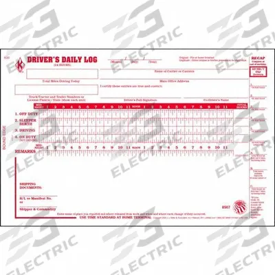 JJ KELLER Detailed Drivers Logbook: Driver's Daily Log Book, Carbon, English, 2-Ply - Tractor-Trailer & Truck Driver Logbooks