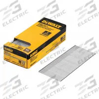 DEWALT Brads,2" L,Vinyl Coated,PK2500: Brads, Flat, Smooth, 2 in Overall Lg, Steel, Glue, 2,500 PK (MPN DBN18200-2). Key specifications — Point Type: Chisel; Brand: DEWALT.