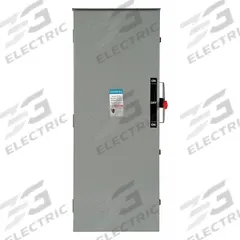 SIEMENS Safety Switch: Fusible, 200 A, Single Phase, 240V AC, Galvanized Steel, Indoor/Outdoor (MPN DTF224R). Key specifications — Brand: SIEMENS.