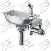 HALSEY TAYLOR Drinking Fountain: On-Wall, 12 3/4 in Ht, 11 in Dp, 12 in Overall Wd, Stainless Steel (MPN 74045405001). Key specifications — Housing Color: Silver; Brand: HALSEY TAYLOR; Vandal Resistant: Not Vandal Resistant; Housing Material: Stainless Steel; Refrigeration: Non-Refrigerated.