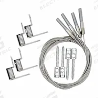 Suspension Kit: 10 ft Cable Lg, WC3 Cable Size, 3/8 in Fitting Size, Threaded Stud, KV Bracket Lock (MPN 32038). Key specifications — Includes: Dual Hanger; Lock Type: KV Bracket Lock; Brand: DURODYNE; Cable Size: WC3; Fitting Type: Threaded Stud.