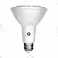 GE Compact LED Bulb: LED, PAR30L, Medium Screw (E26), 12 W Watt, 75 W Incandescent Watt Equivalency (MPN LED12DP30LRW930/40). Key specifications — Bulb Finish: Clear; Color Temperature: 3000K; Shatter-Resistant: No; Brand: GE; Voltage: 120V AC; Bulb Shape: PAR30L.