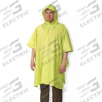 Rain Poncho: Yellow, Nylon/PVC, Reusable, Snaps, 50 in Lg, 0.2 mm Thick, Storage Bag, Includes Hood (MPN 1EJY2). Key specifications — Color: Yellow; Includes: Storage Bag; Style: Rain Poncho; Size: Universal; Includes Hood: Yes; Brand: CONDOR; Material: Nylon/PVC; Reusability: Reusable.