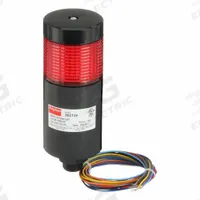 DAYTON Tower Light Assembly: 1 Tier, Red, No Sounder Tier, 5 1/8 in Overall Ht, 56 mm Overall Dia (MPN 26ZT39). Key specifications — Manufacturer Part Number: 26ZT39; Brand: DAYTON; Operating Voltage: 90 to 240V AC; Light Tier Color: Red.
