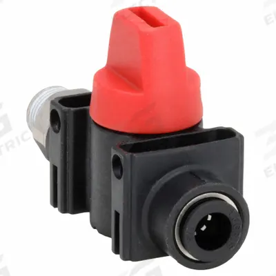 LEGRIS Manual Two-Way Ball Valve: 1/4 in, Nylon, Straight, Push x MNPT - Nylon Ball Valves