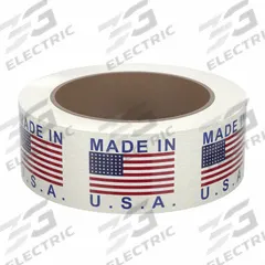 TAPECASE Packing Tape: 2 in Imperial Tape Wd, 55 yd Imperial Tape Lg, 1.9 mil Tape Thick (MPN 15C749). Key specifications — Product Type: Preprinted Messaging Packing Tape; Message: Made In The USA; Brand: TAPECASE; Tape Series: 150SP.