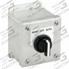 SIEMENS Selector Switch Control Station: Selector Switch, 0 Pilot Lights, 1NO/1NC, Hand/Off/Auto (MPN 52C156S). Key specifications — attr1022971: SIEMENS; attr1022986: Hand/Off/Auto; attr1022996: Gray; attr1089902: (1) Selector Switch.