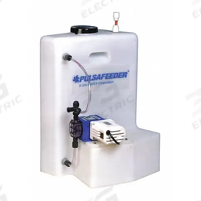 PULSAFEEDER Integrated Tank System: 15 gal, Polyethylene Tank - Feed Tanks for Chemical Metering Pumps