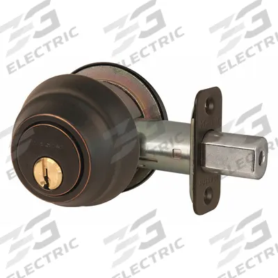 MASTER LOCK Deadbolt Lock: Cylindrical, 1 3/8 in Door Thick - Max - Standard Cylindrical Deadbolts