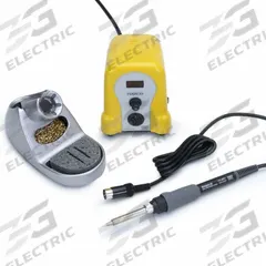 HAKKO Digital Soldering Station: 1 Channel, 100 W, ESD Safe (MPN FX888DX-010YW). Key specifications — Handpiece Style: Soldering Iron; Tip Width: 1.6 mm; Manufacturer Part Number: FX888DX-010YW; ESD Safe: Yes; Brand: HAKKO.